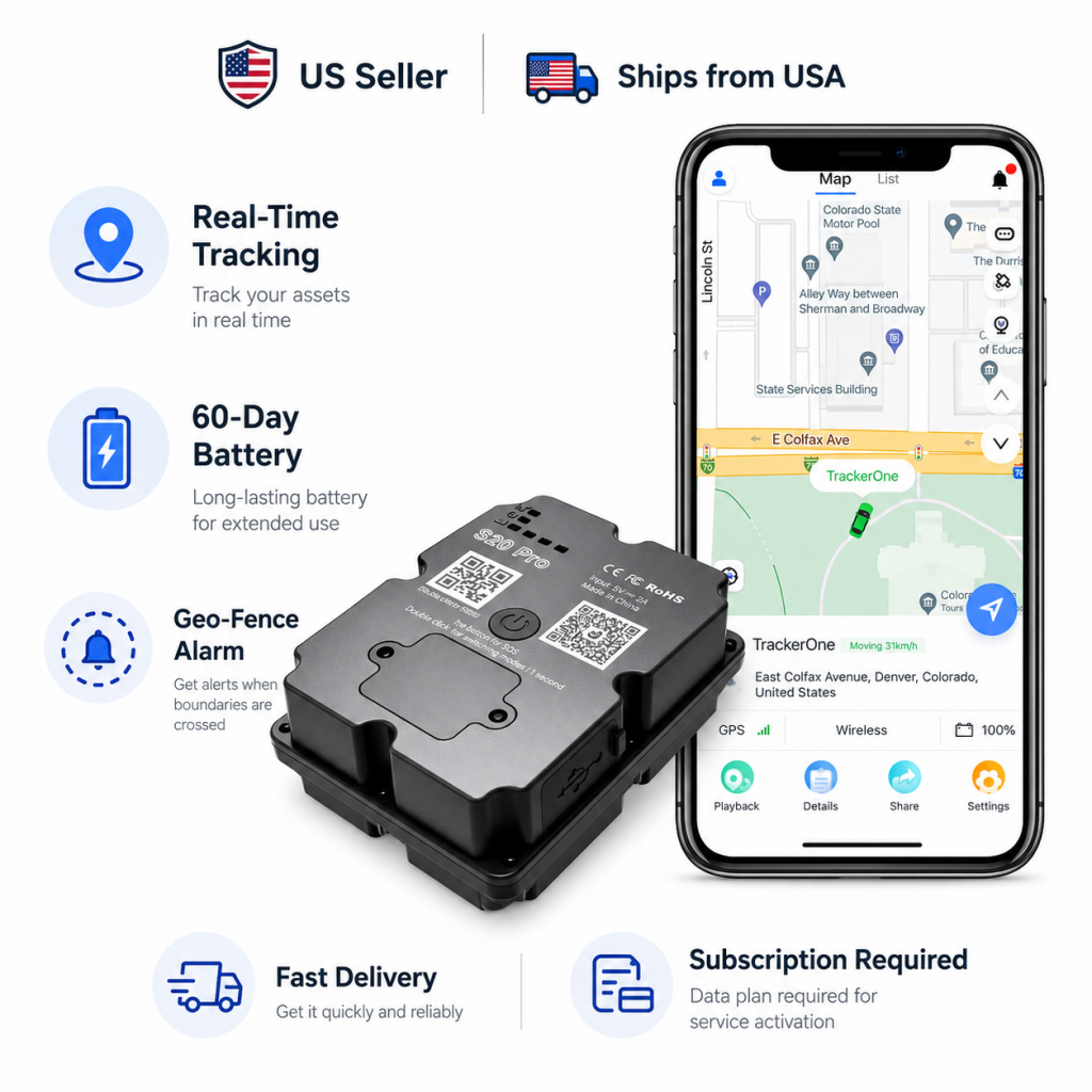 S20 Pro 4G LTE magnetic GPS tracker for cars vehicles and assets